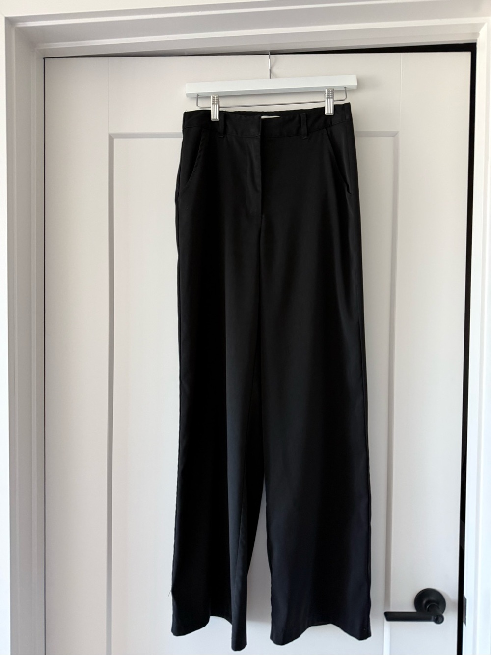 Max Studio Black Wide-Leg Trousers